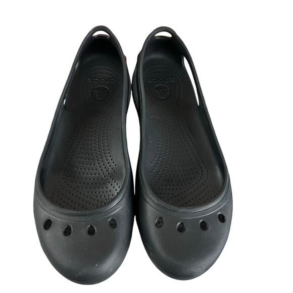 Crocs Women's Kadee Black Ballet Flats Size 10 - Picture 6 of 6
